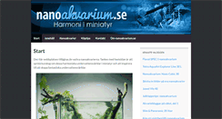 Desktop Screenshot of nanoakvarium.se