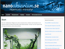 Tablet Screenshot of nanoakvarium.se